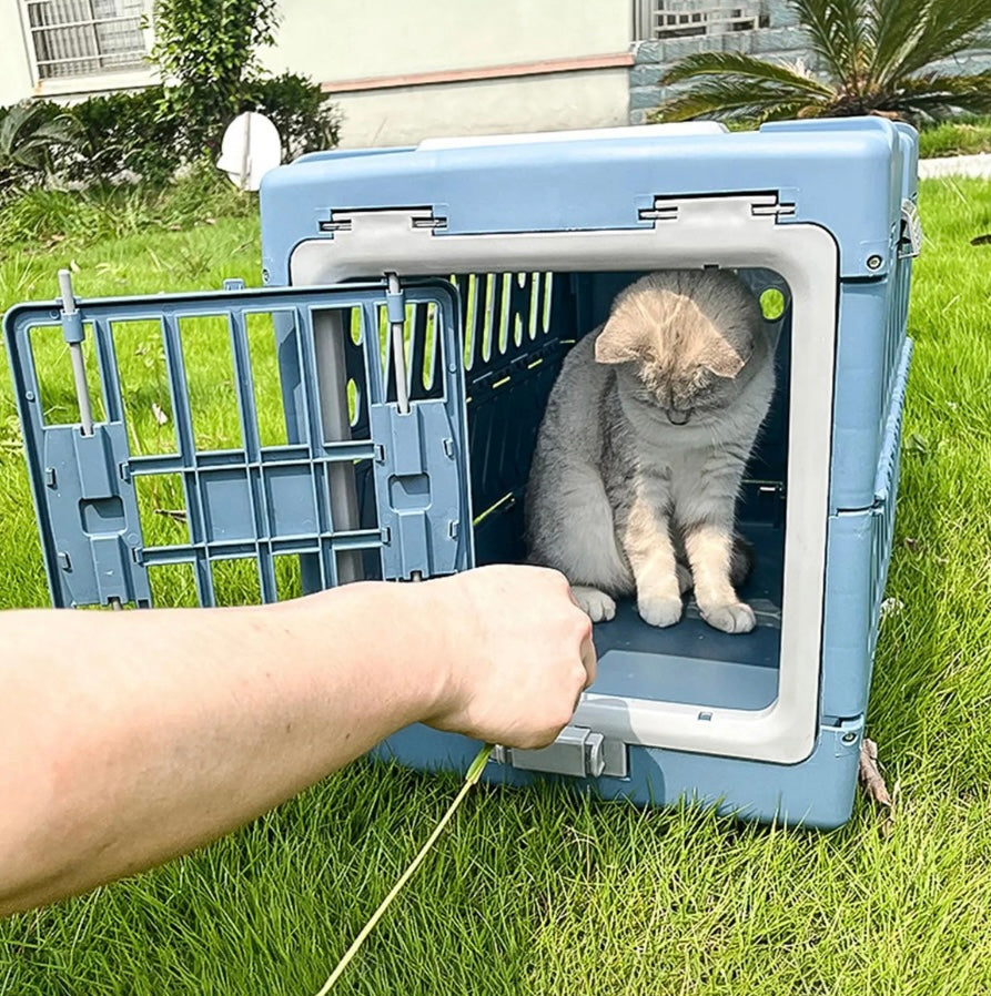 Transportador plegable para gatos y perros