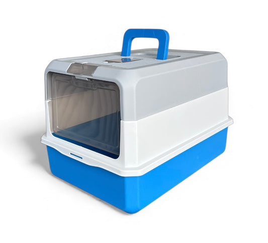 Arenero cubierto para gatos