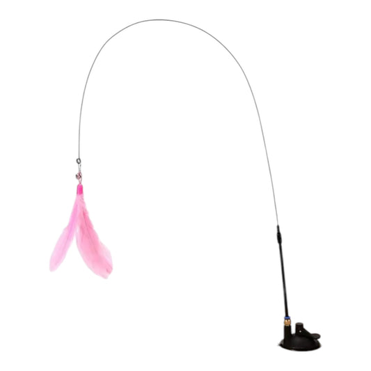 Juguete varita con plumas para gatos