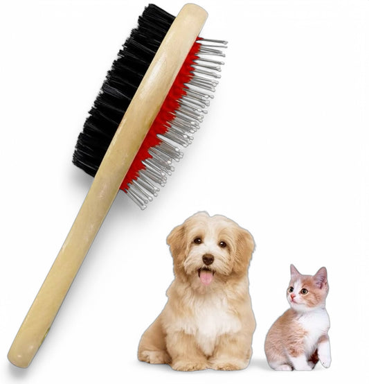 Cepillo doble para gatos y perros PQLAQ032