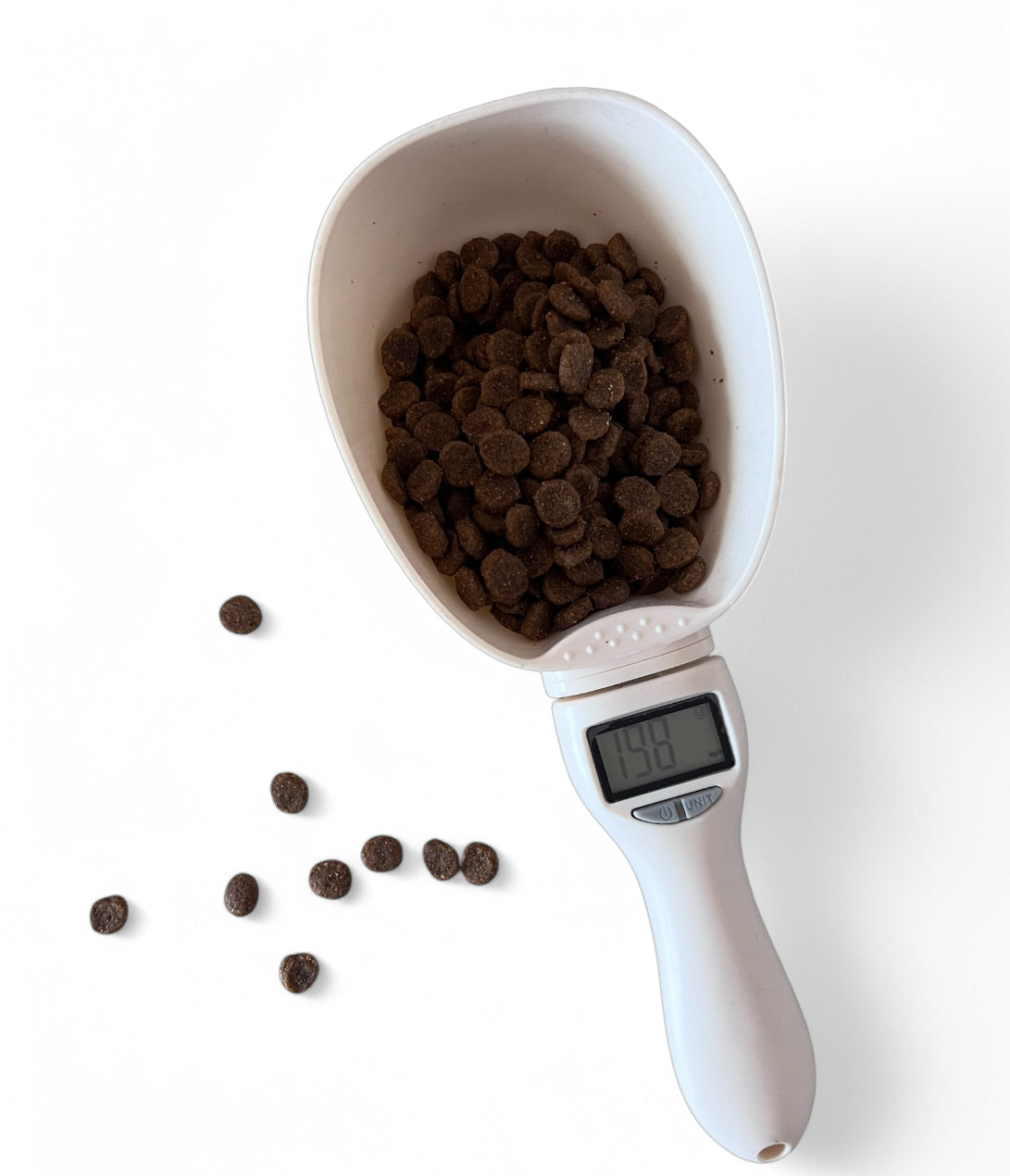 Cuchara digital medidora de comida para perros y gatos