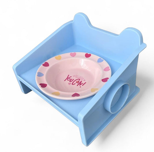 Comedero elevado con cuenco en cerámica para perros y gatos JP-1