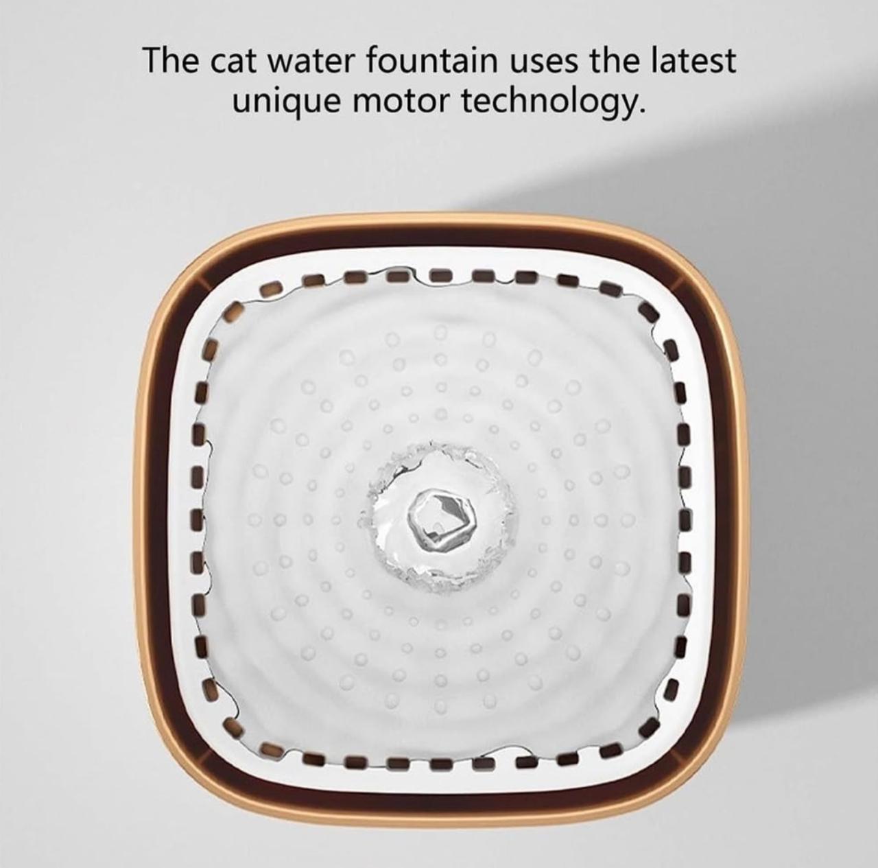 Fuente bebedero de agua gold para gatos