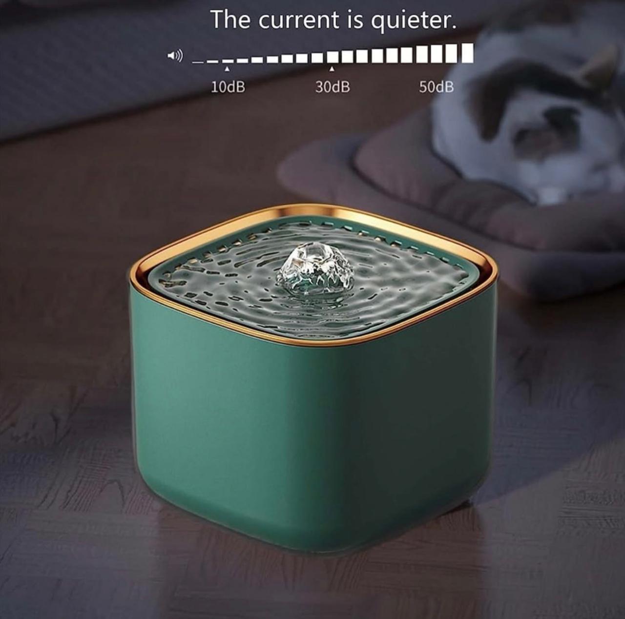 Fuente bebedero de agua gold para gatos