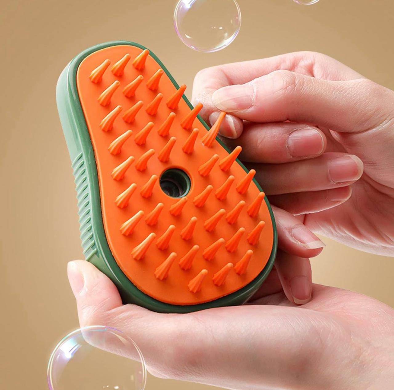 Cepillo a vapor en forma de aguacate para perros y gatos