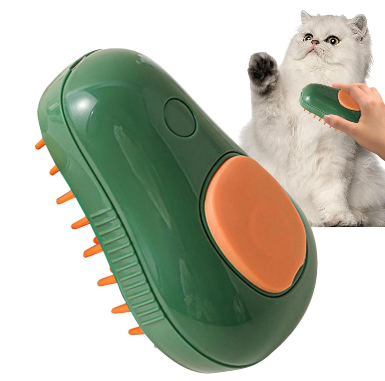 Cepillo a vapor en forma de aguacate para perros y gatos