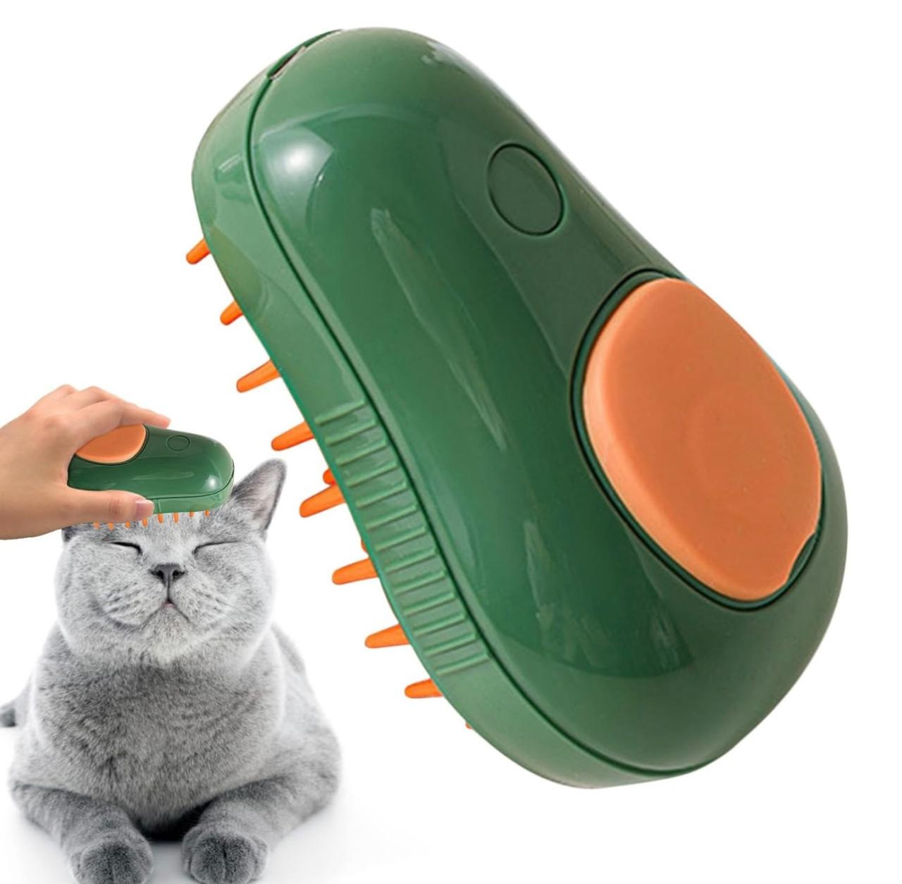 Cepillo a vapor en forma de aguacate para perros y gatos