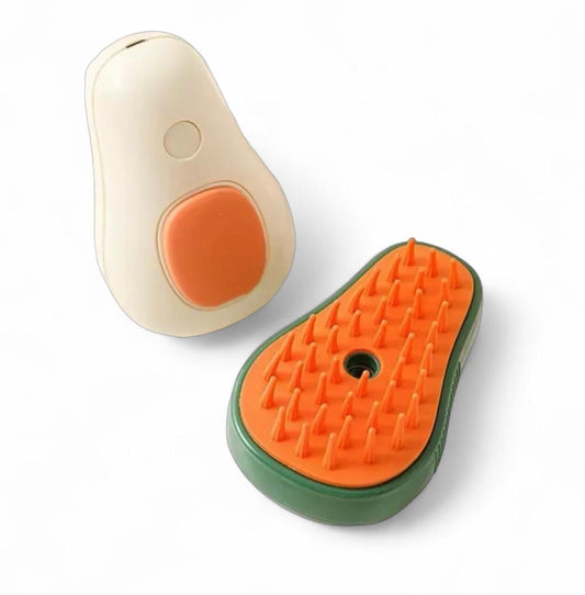Cepillo a vapor en forma de aguacate para perros y gatos