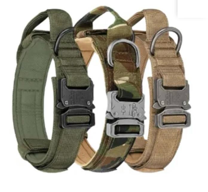 KIT: Collar táctico y correa elástica para perros