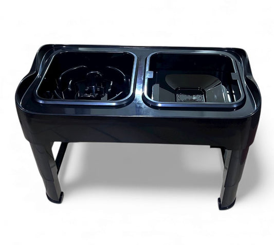 Comedero elevado doble con alturas ajustables para perros PQL001