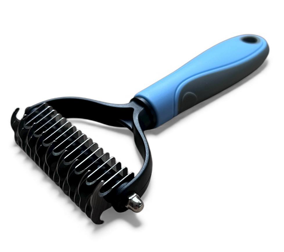 Cepillo deslanador quitanudos para perros y gatos