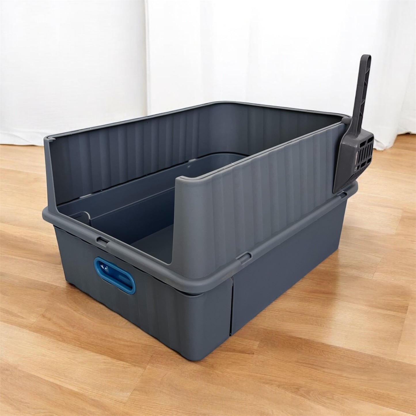 Arenero cerrado con bandeja extraible para gatos