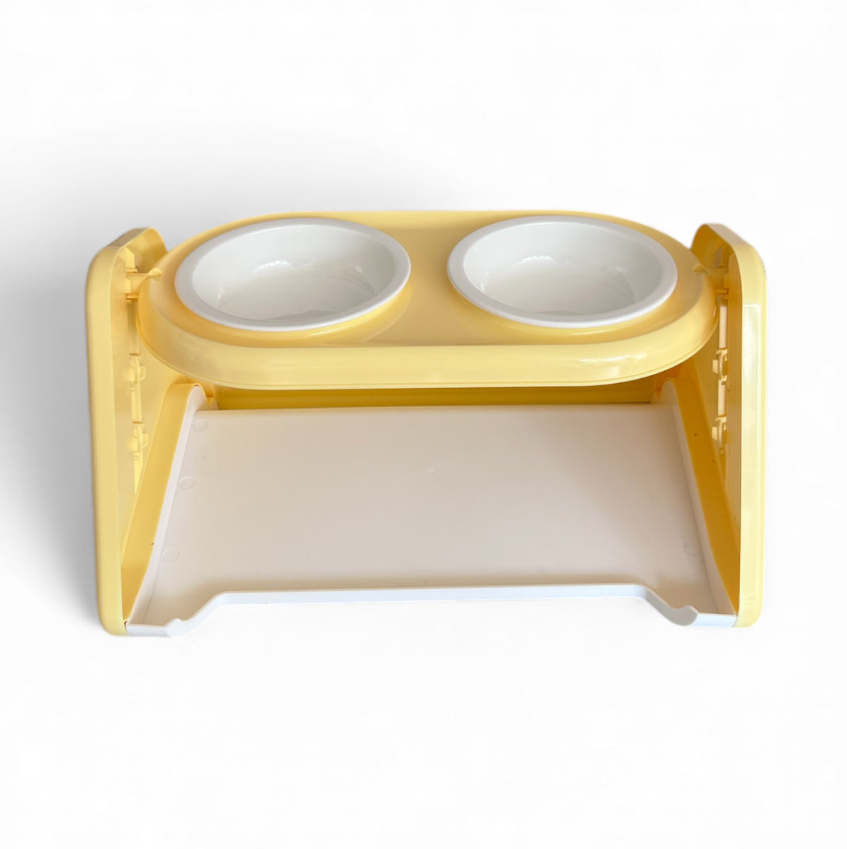 Comedero en cerámica con alturas ajustables para perros y gatos