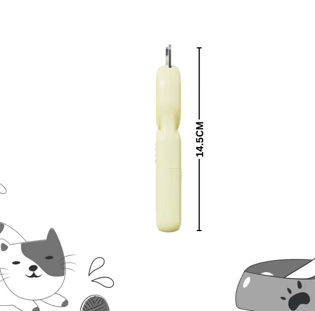 Cortaúñas con luz led para perros y gatos