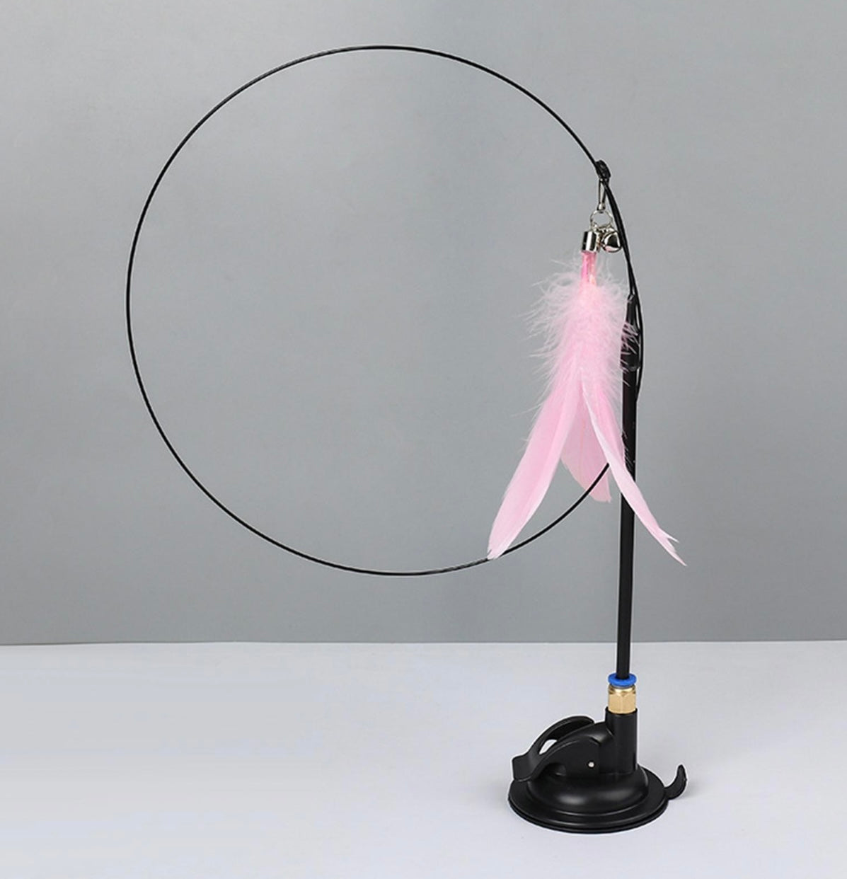 Juguete varita con plumas para gatos