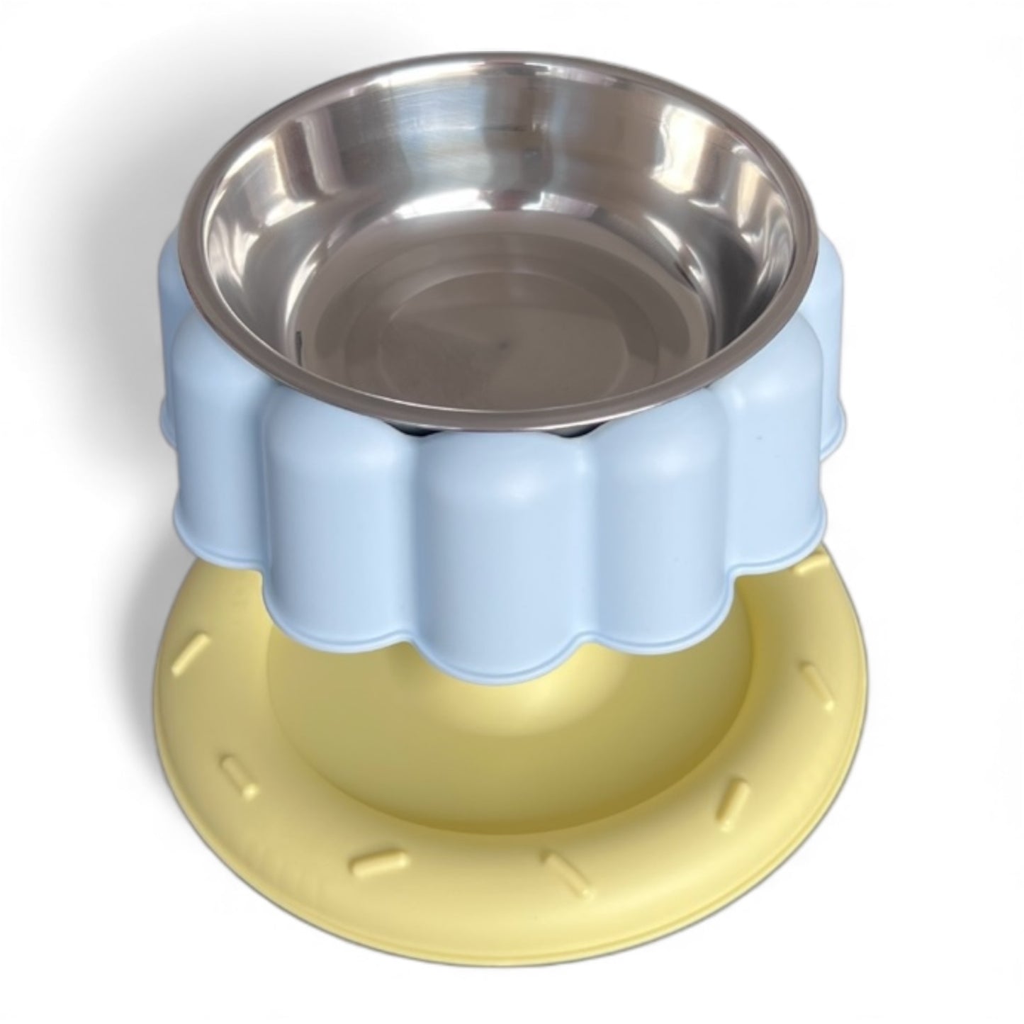 Comedero pastel elevado para gatos y perros pequeños