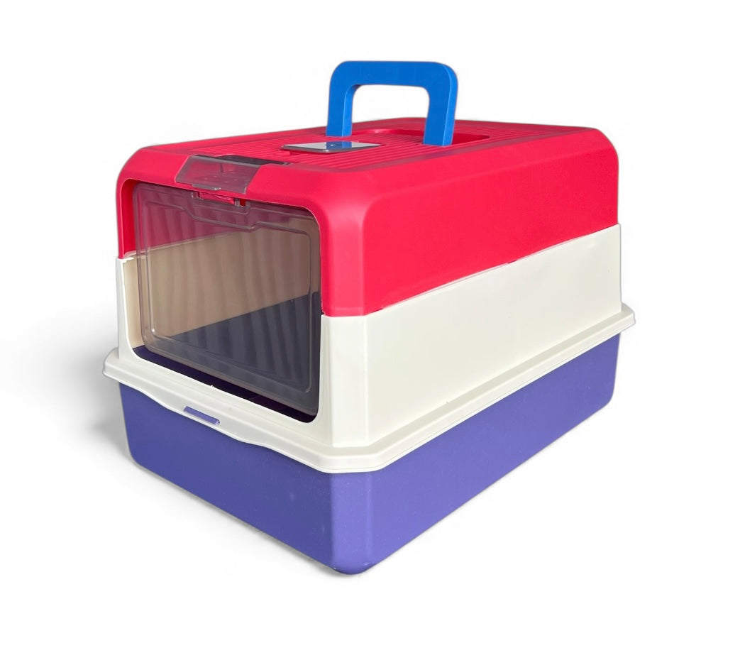 Arenero cubierto para gatos