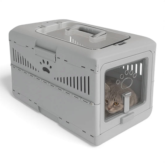 Transportador plegable para gatos y perros pequeños