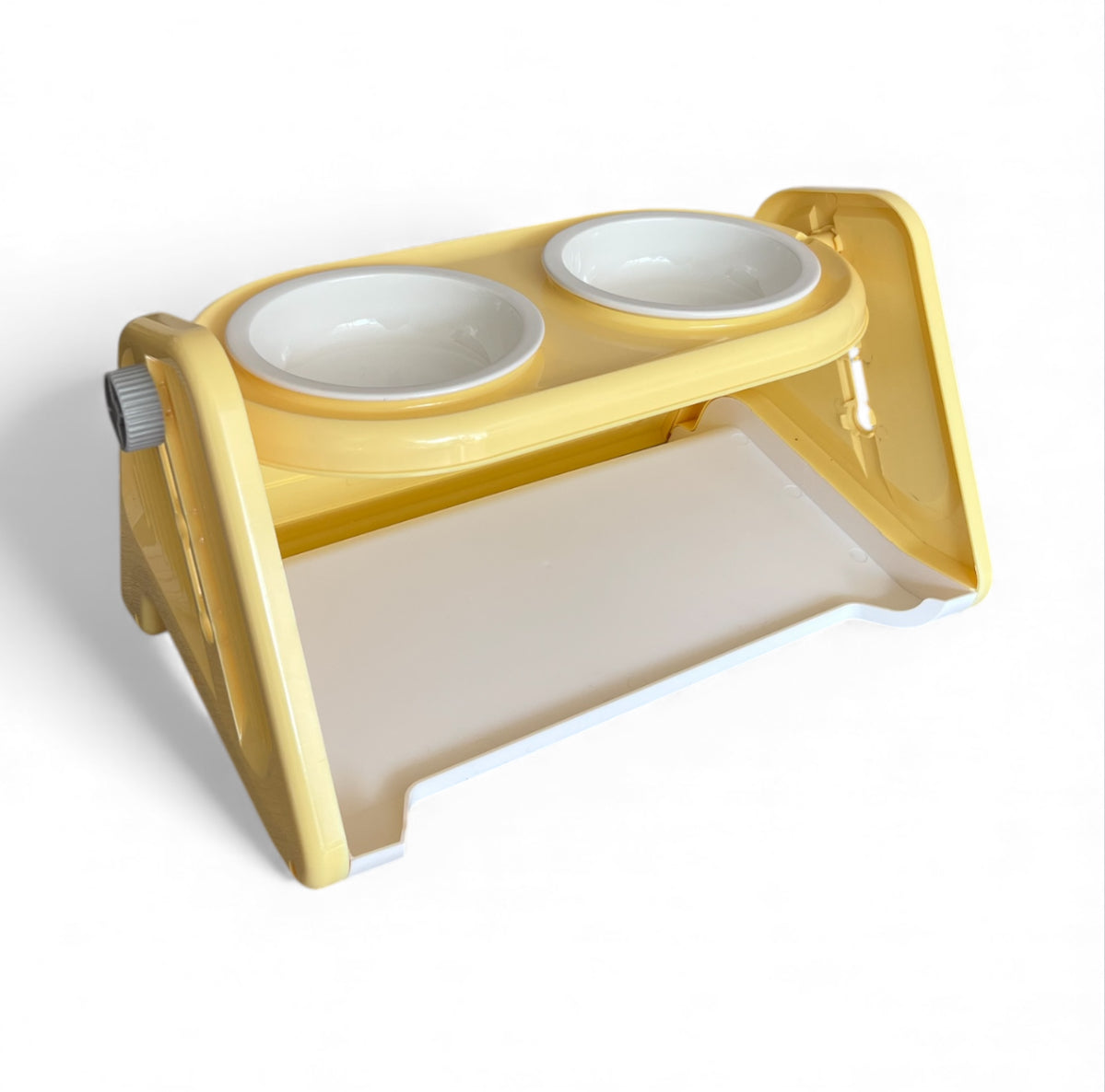 Comedero en cerámica con alturas ajustables para perros y gatos