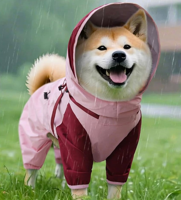 Chaqueta impermeable para perros pequeños y medianos