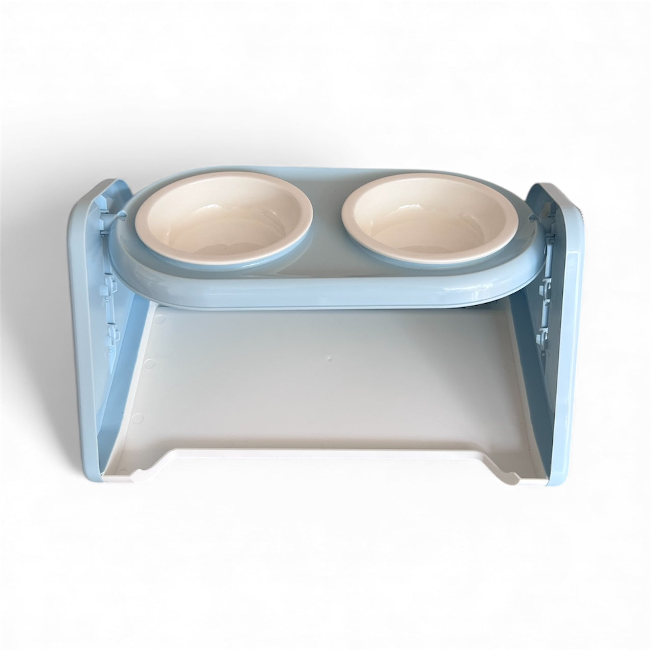 Comedero en cerámica con alturas ajustables para perros y gatos