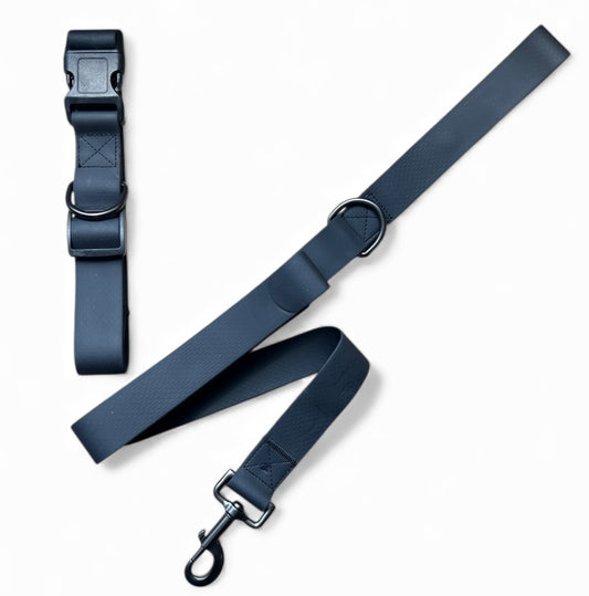 Set Correa y collar en silicona antifluido para perros