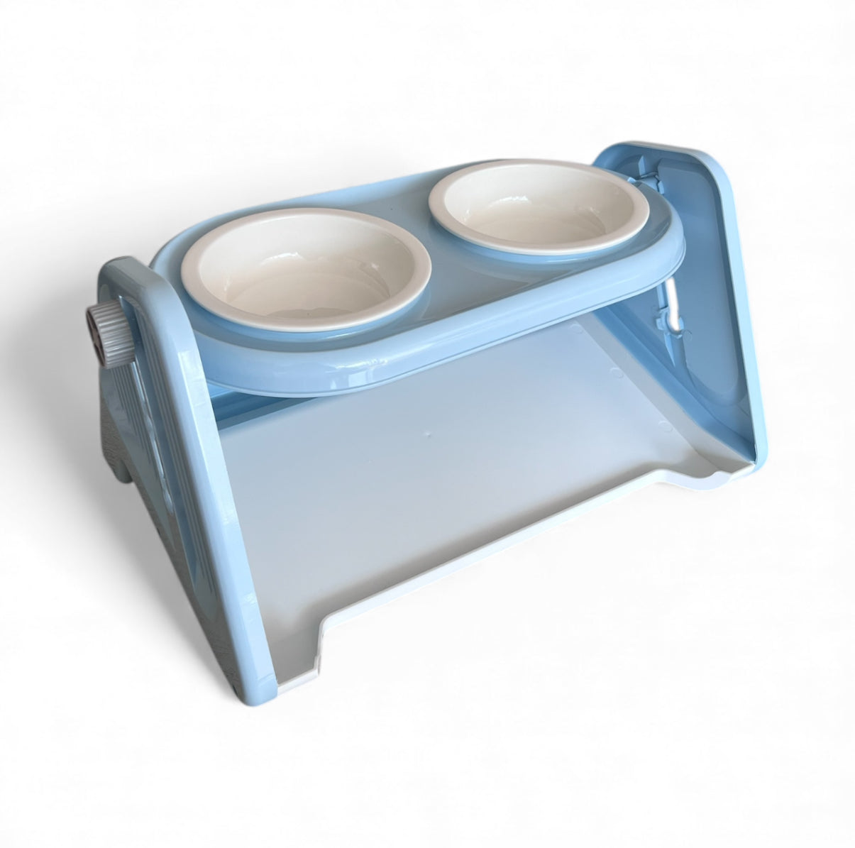 Comedero en cerámica con alturas ajustables para perros y gatos