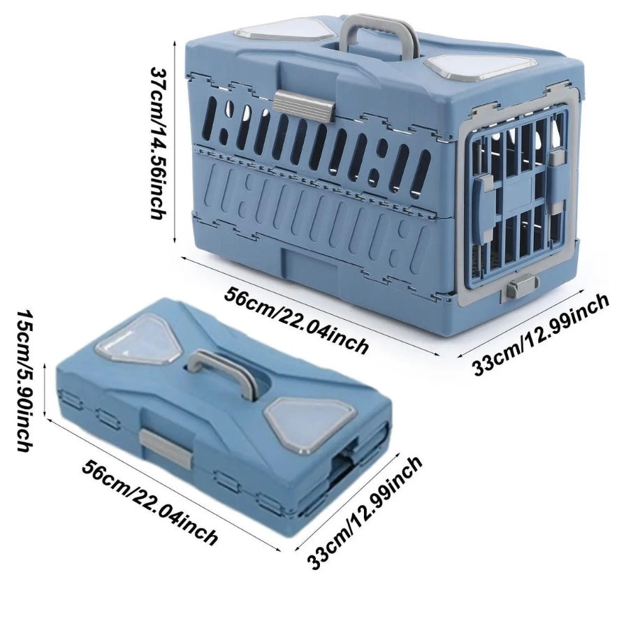 Transportador plegable para gatos y perros