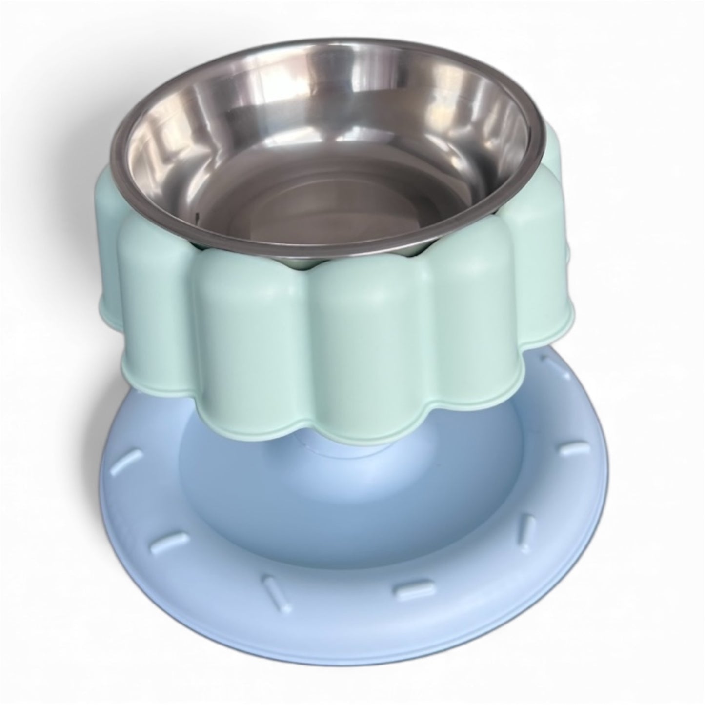 Comedero pastel elevado para gatos y perros pequeños