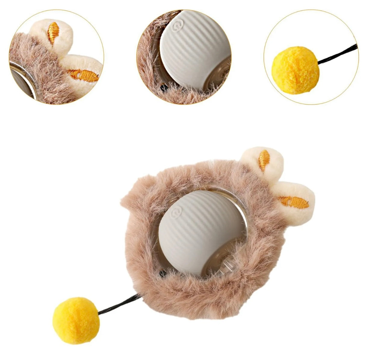 Pelota interactiva inteligente para gatos y perros pequeños