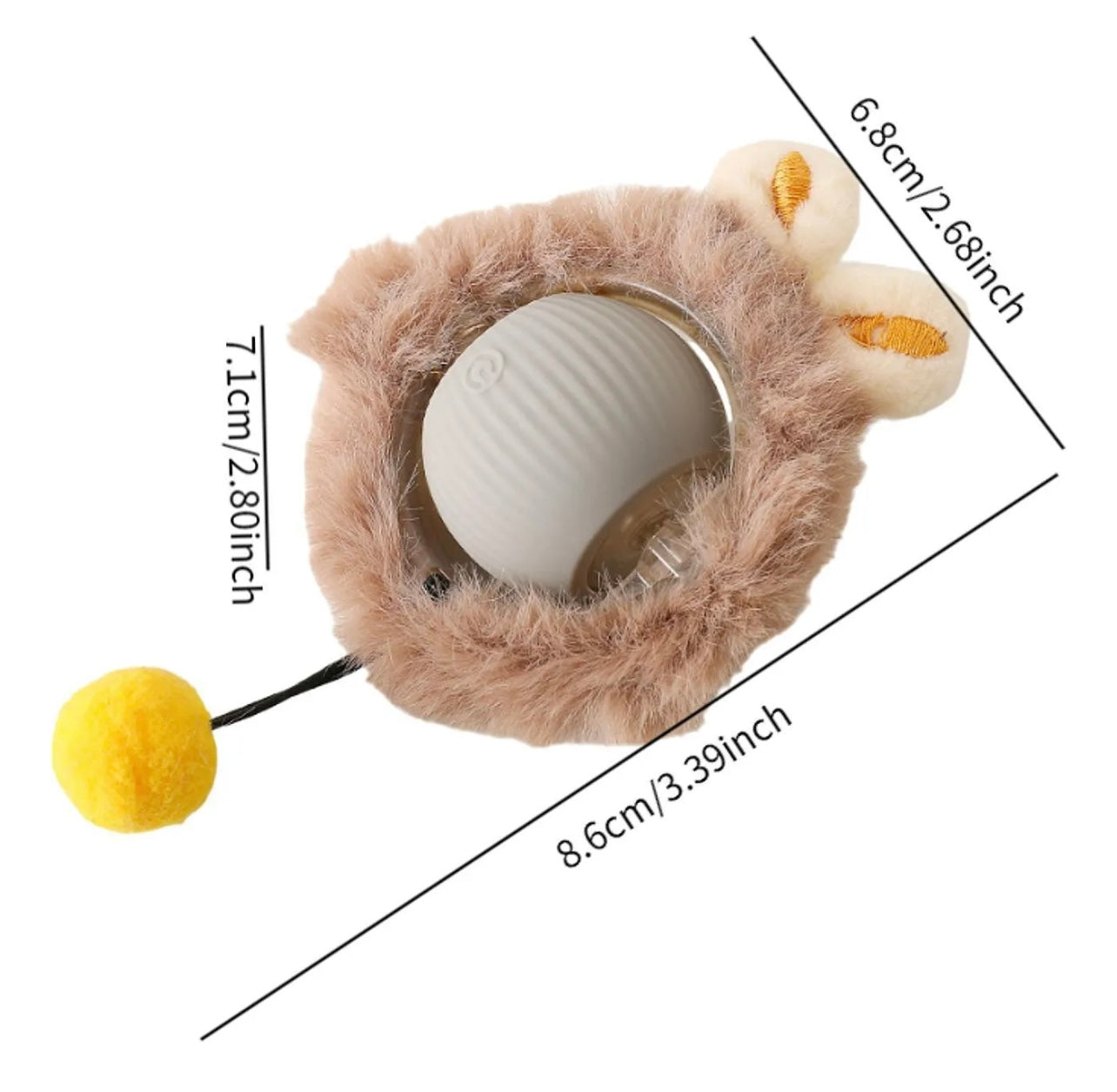 Pelota interactiva inteligente para gatos y perros pequeños