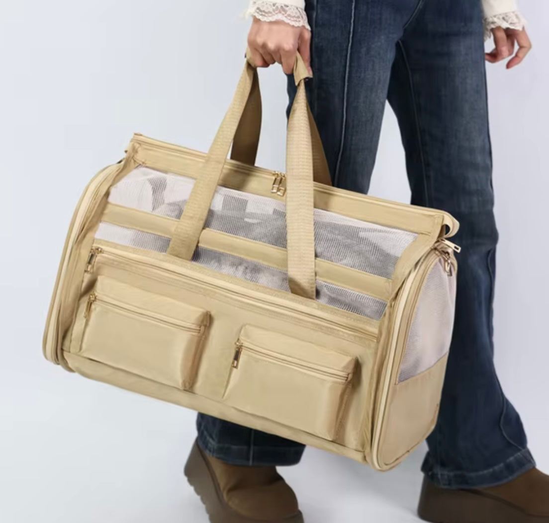 Maleta plegable para gatos y perros pequeños