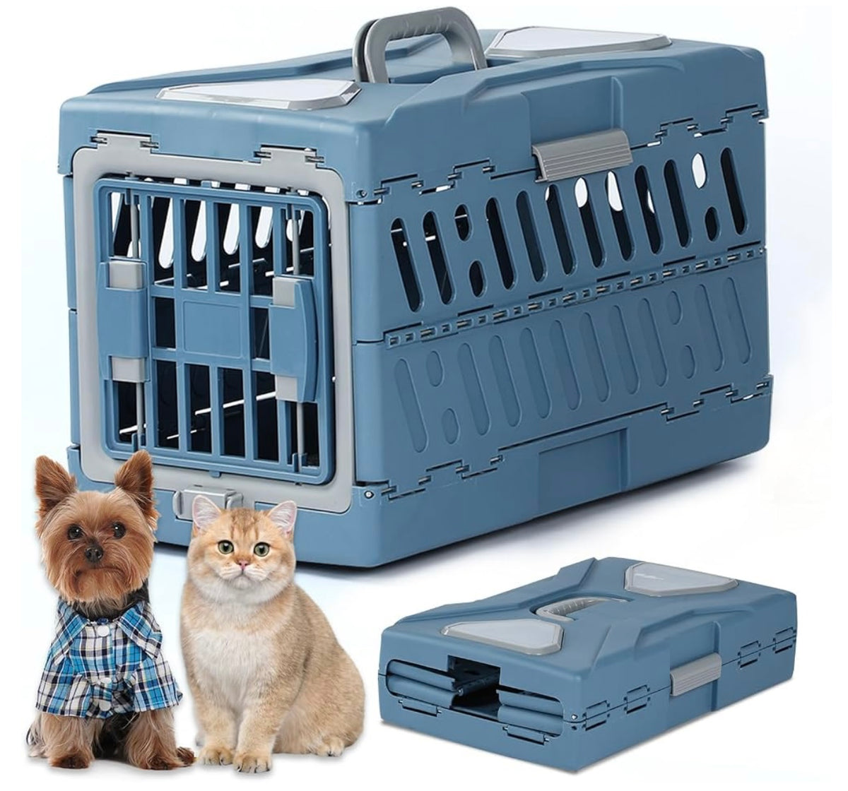 Transportador plegable para gatos y perros