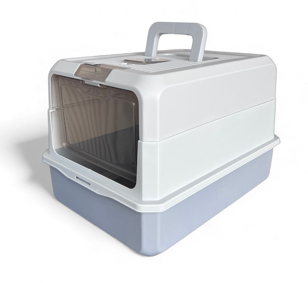 Arenero cubierto para gatos