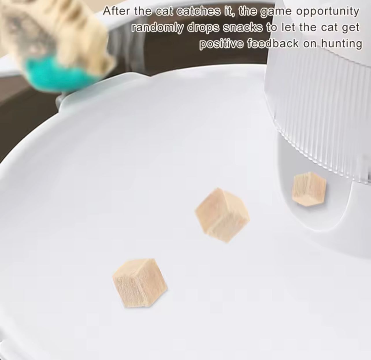 Comedero  interactivo y juguete dispensador de alimentos para gatos