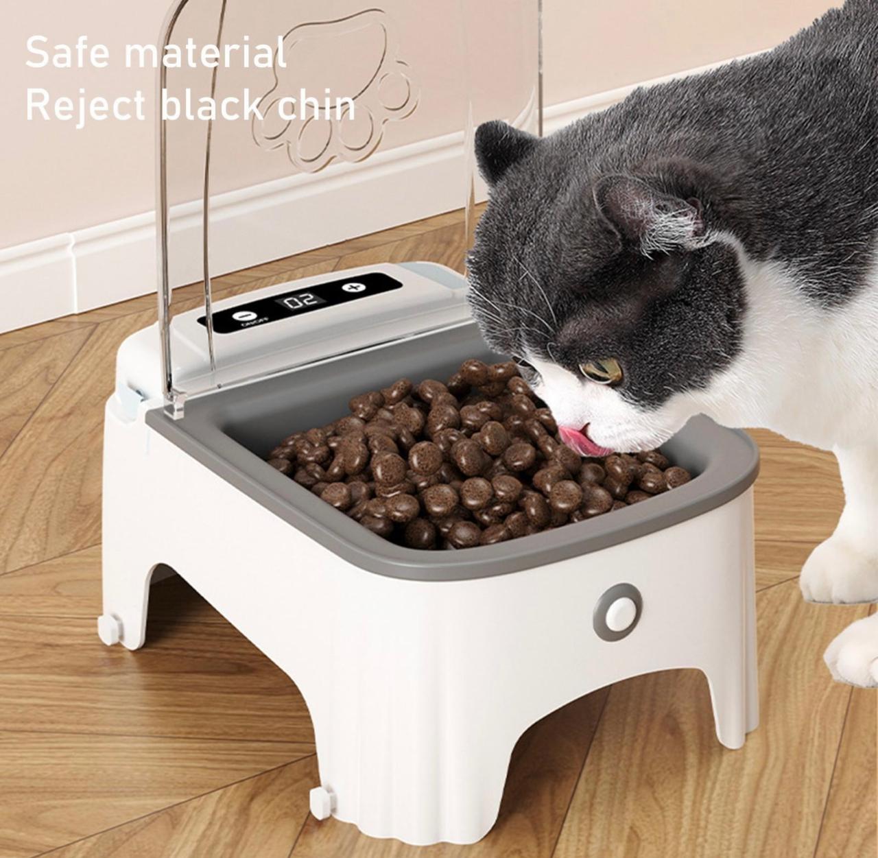 Comedero automático con sensor de movimiento para perros y gatos