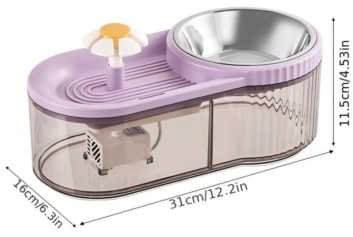 Fuente de agua y comedero para gatos y perros pequeños