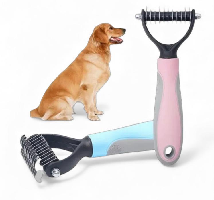 Cepillo deslanador quitanudos para perros y gatos