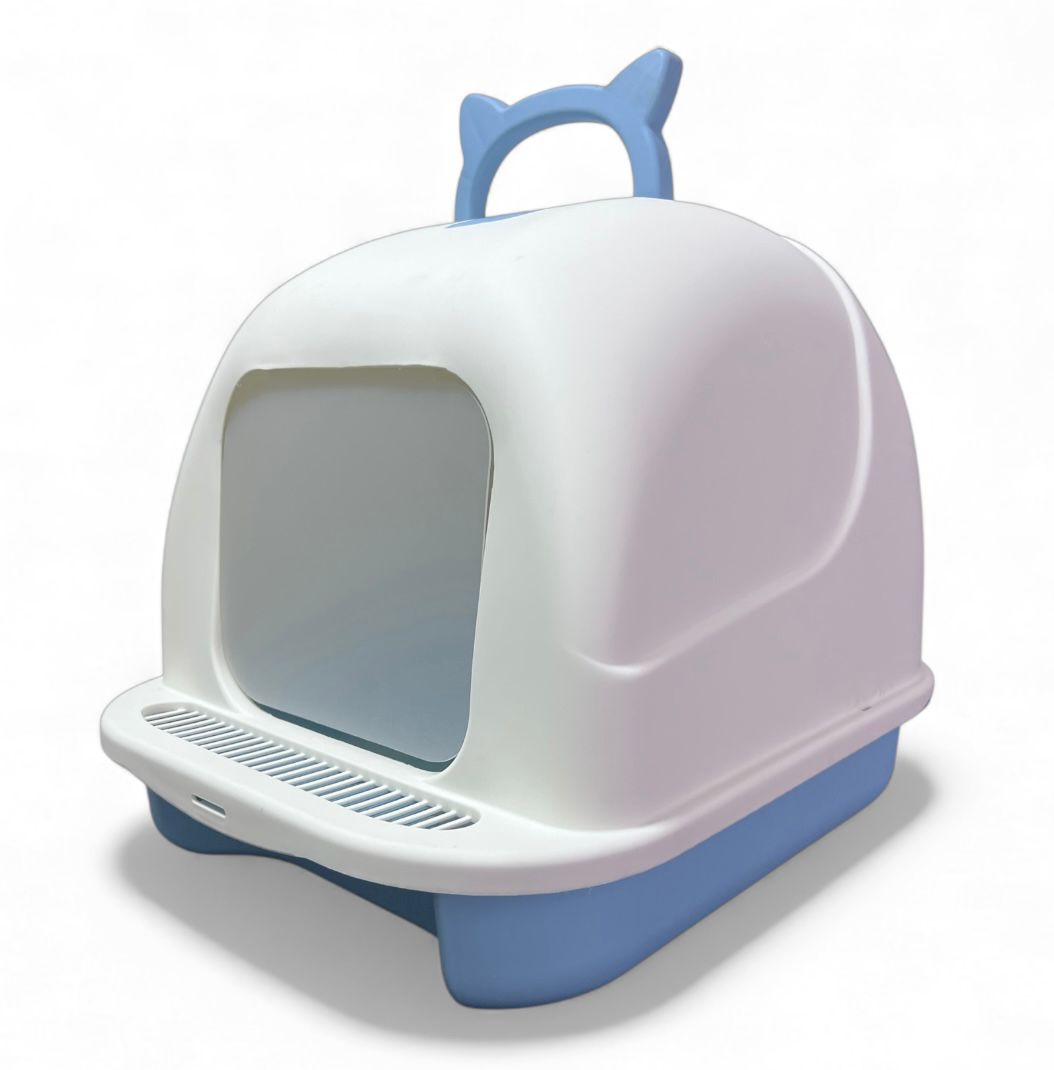 Arenero cubierto para gatos