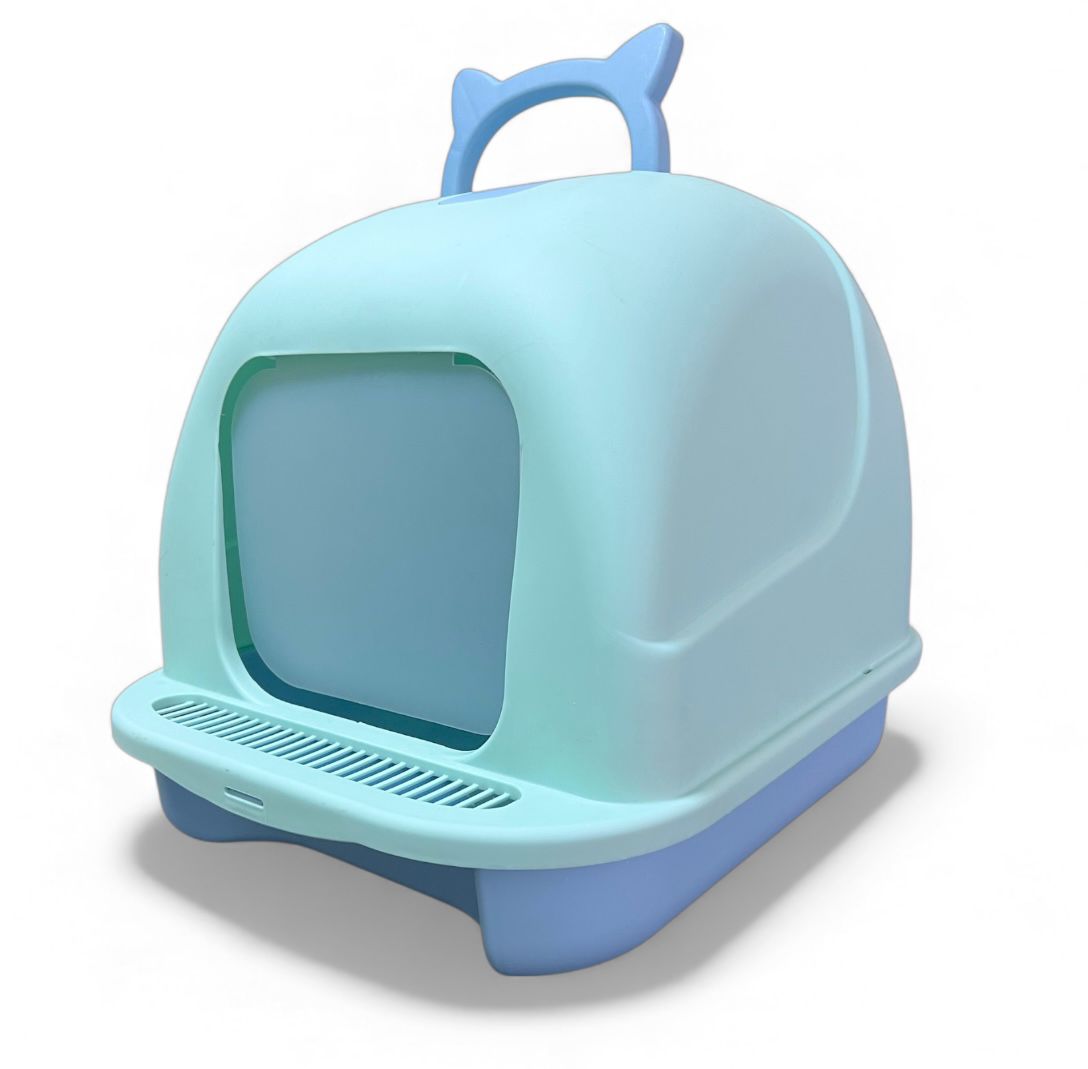 Arenero cubierto para gatos