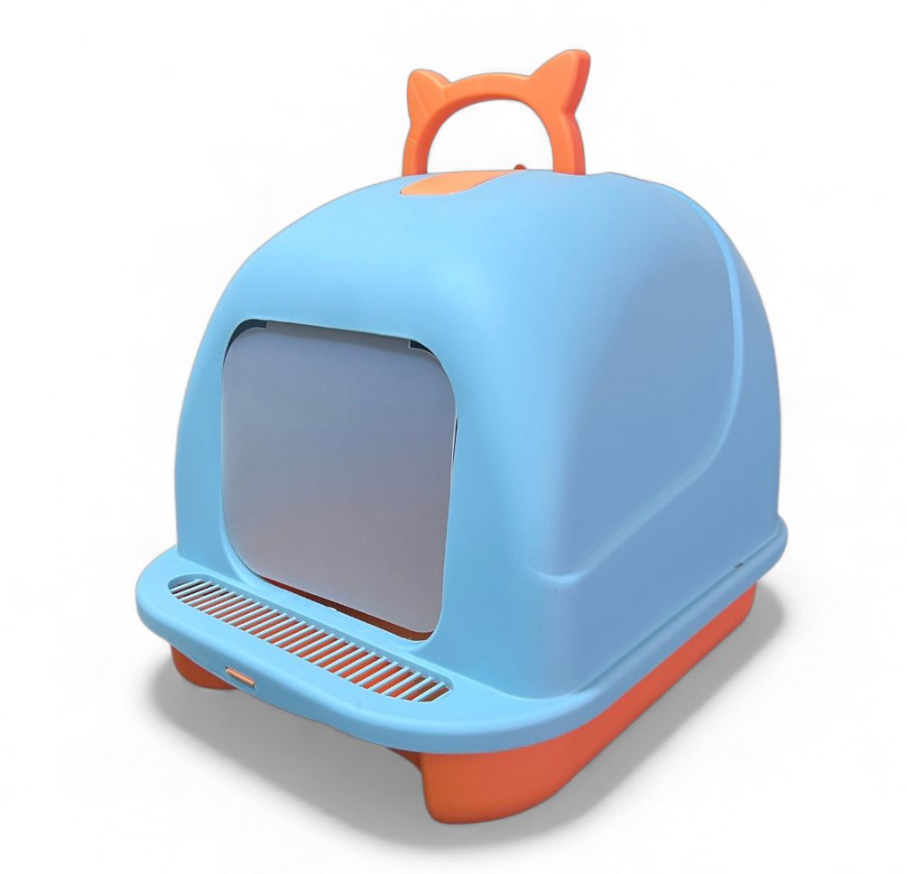 Arenero cubierto para gatos