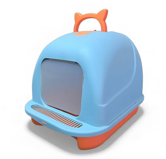 Arenero cubierto para gatos