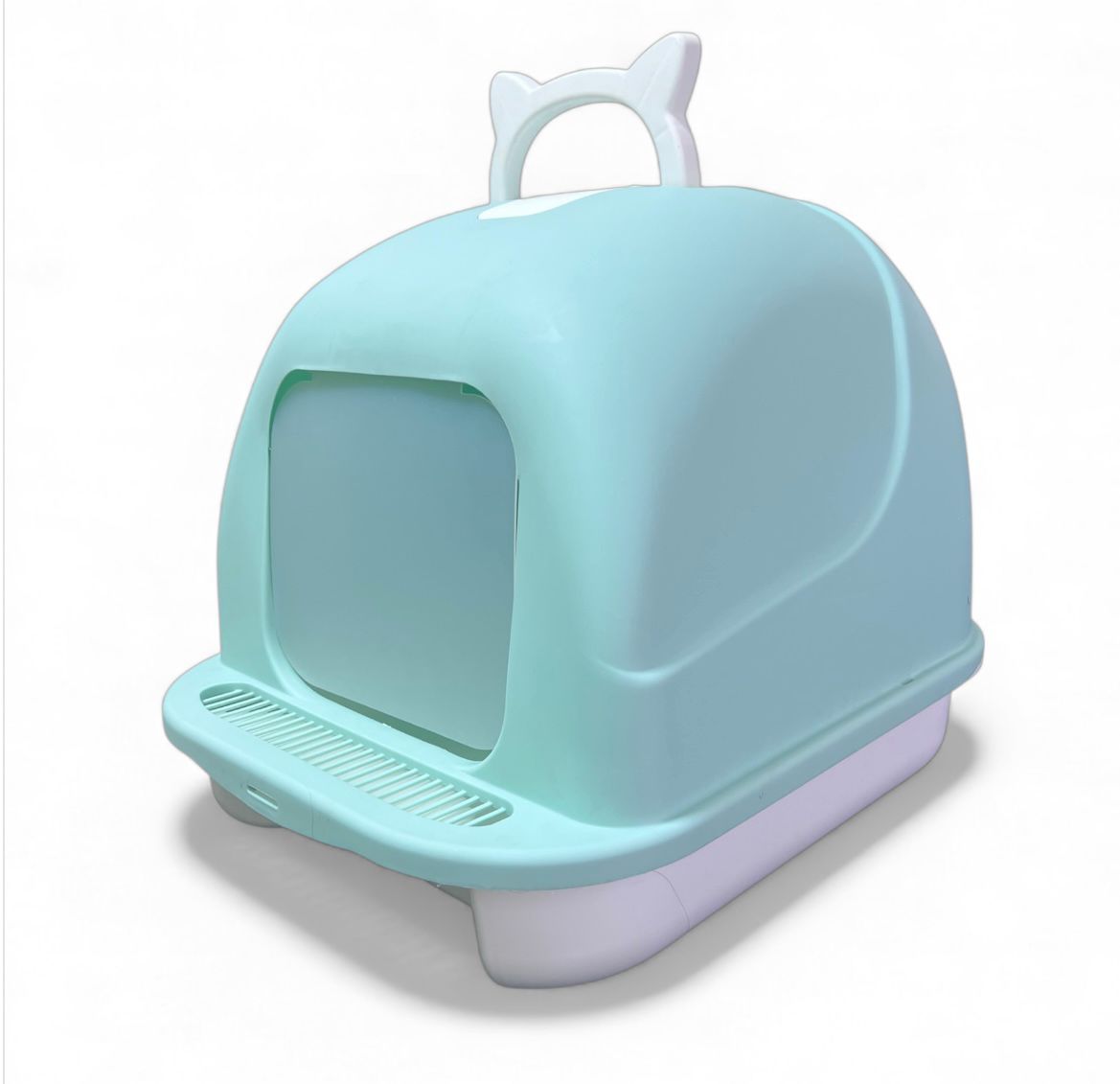 Arenero cubierto para gatos