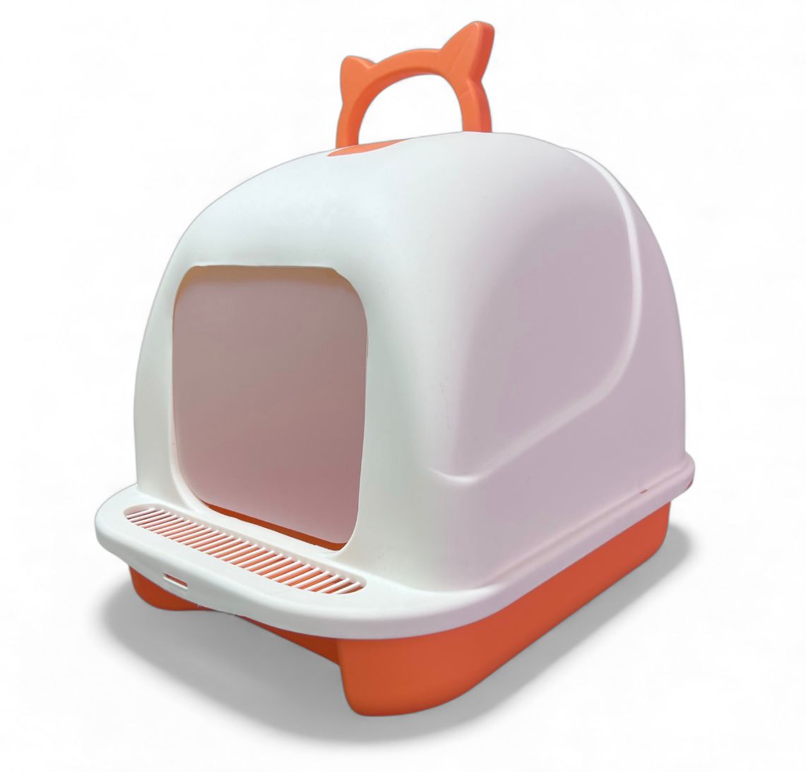 Arenero cubierto para gatos