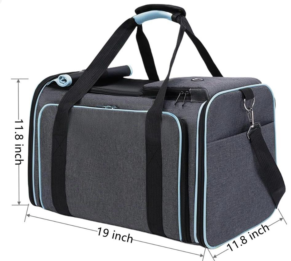 Maleta transportadora grande para perros y gatos