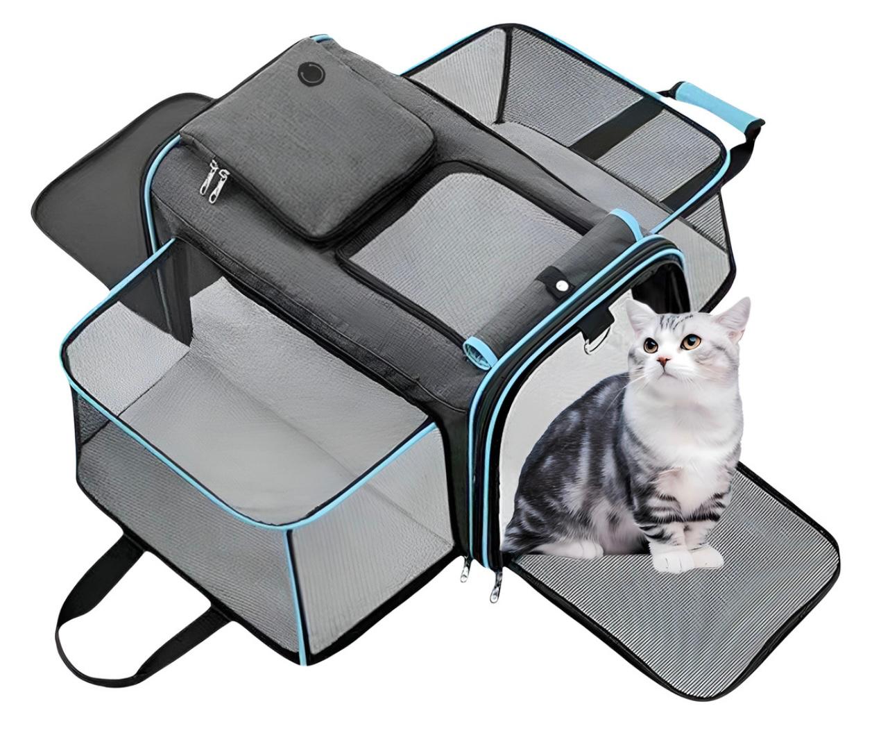 Maleta transportadora grande para perros y gatos