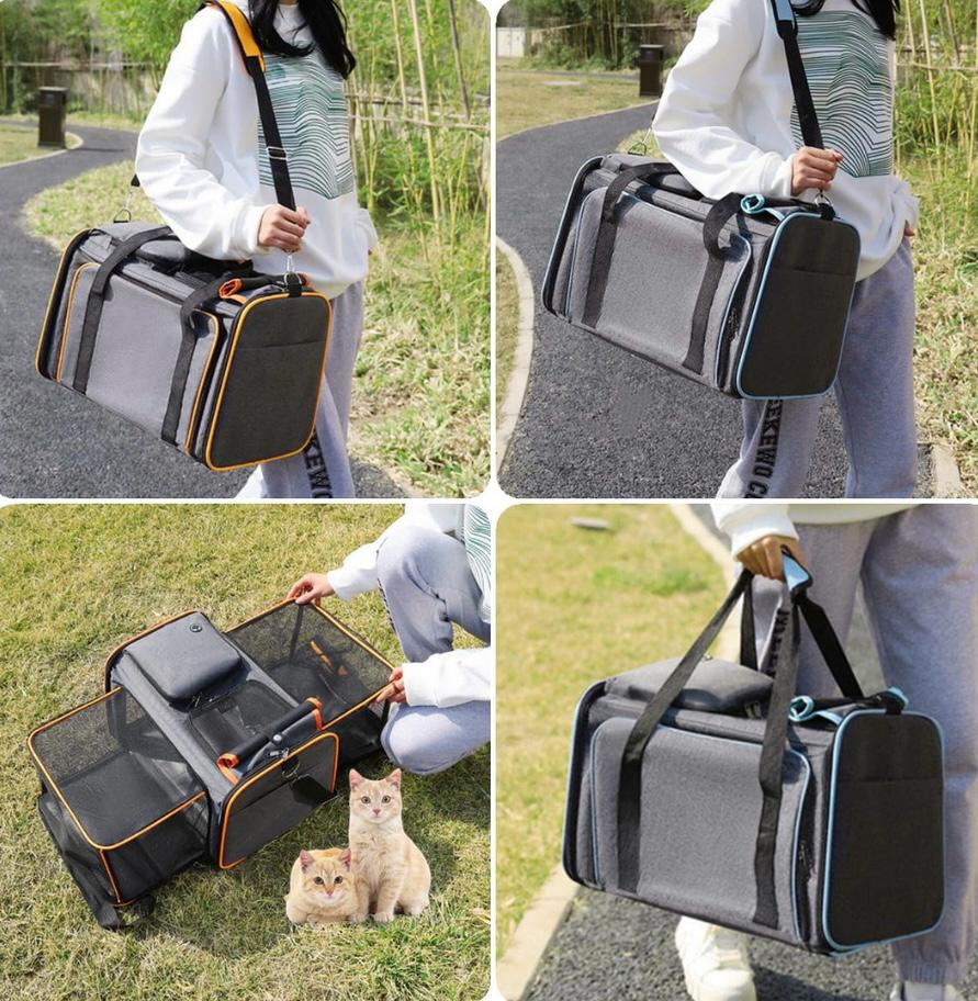 Maleta transportadora grande para perros y gatos