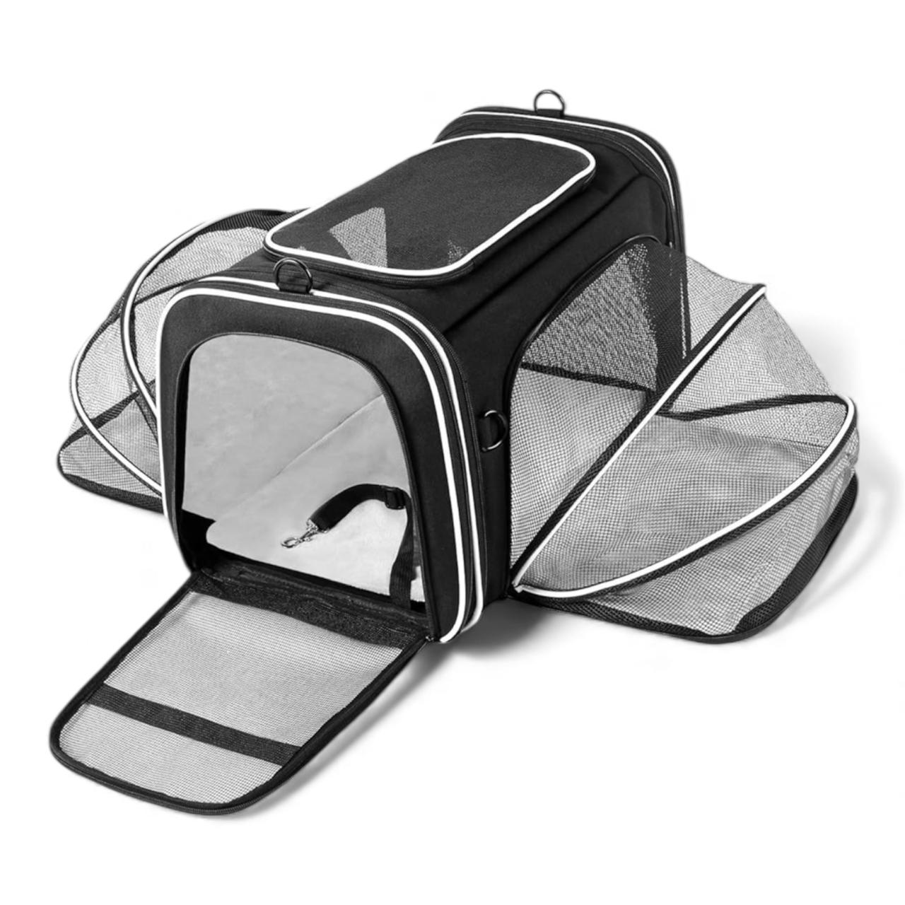 Transportador de mascotas expandible para mascotas