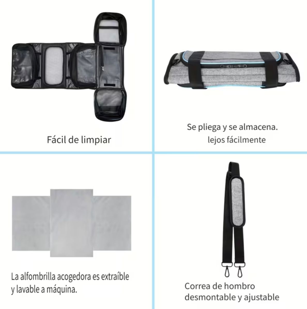 Transportador de mascotas expandible para mascotas
