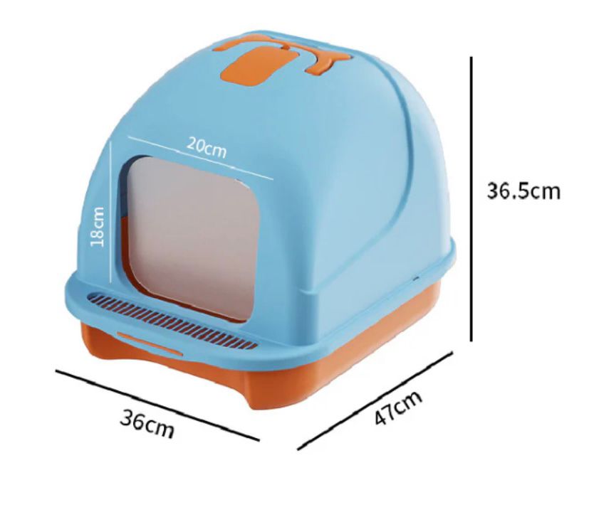 Arenero cubierto para gatos